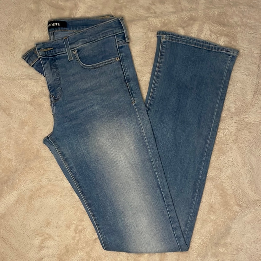 Express Barely Bootcut Stretchy Jeans